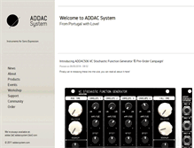 Tablet Screenshot of addacsystem.com